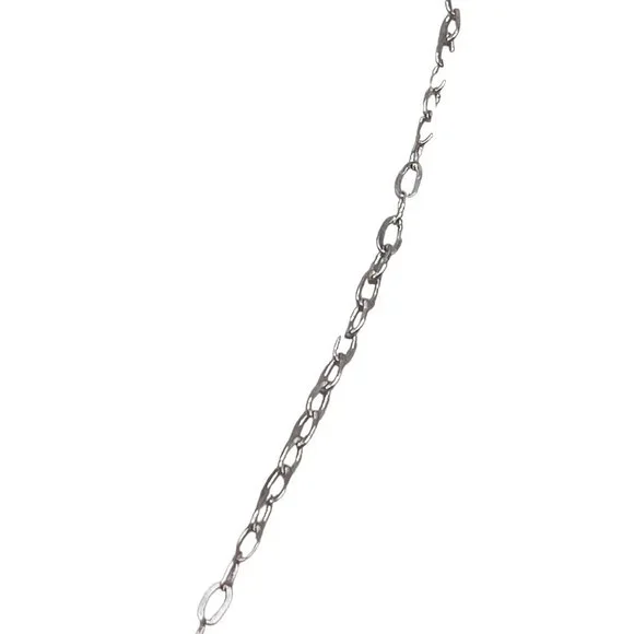 NWT Shari Dixon Pressed Flower Pendant Chain Necklace Silver Tone Spring Fashion - Picture 4 of 5